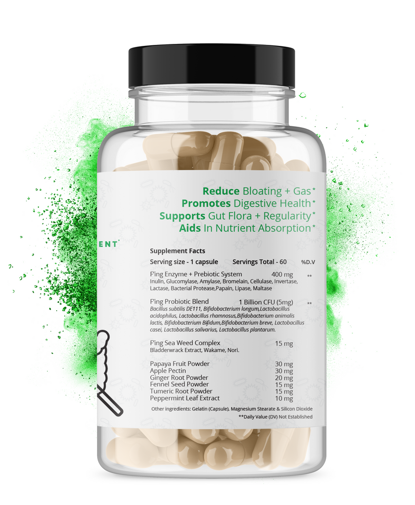F'ing Digestion - Daily Digestive Enzyme + Probiotic Supplement
